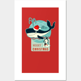 Santa Claus and the Whale.... Posters and Art